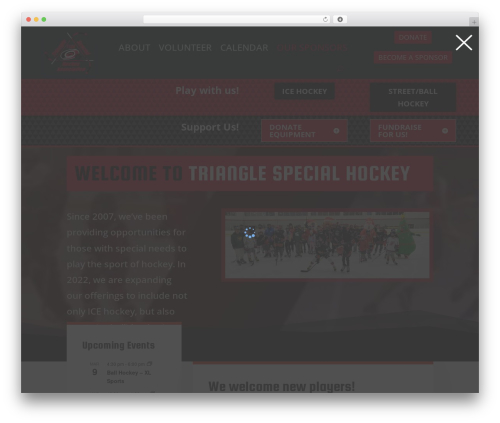 Divi WordPress theme - trianglespecialhockey.org