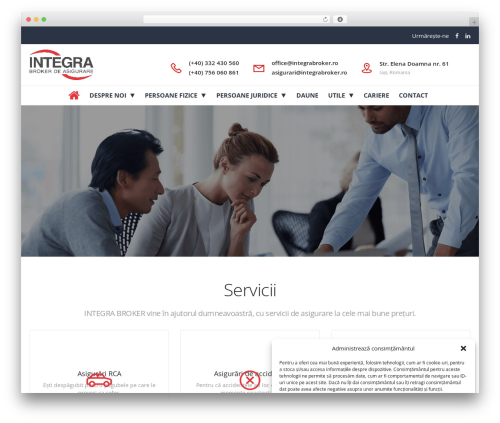 Integra WordPress theme - integrabroker.ro