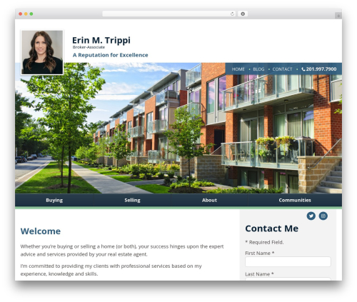 IXACT Framework WordPress theme - erintrippitherealtor.com