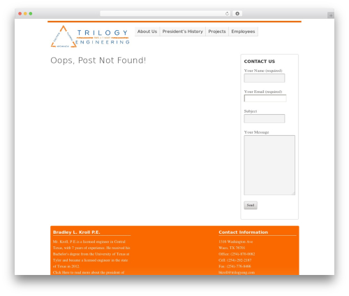 Orbit WordPress theme - trilogyeng.com