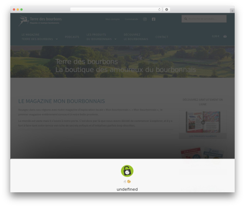 Storefront best free WordPress theme - terredesbourbons.com