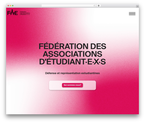 Theme WordPress devdummy - fae-unil.ch