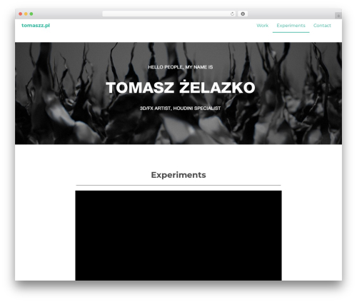 Theme WordPress InstantWP - tomaszz.pl