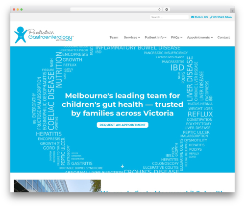 WordPress theme Squigloo Custom PGV Theme - paediatricgastro.com.au