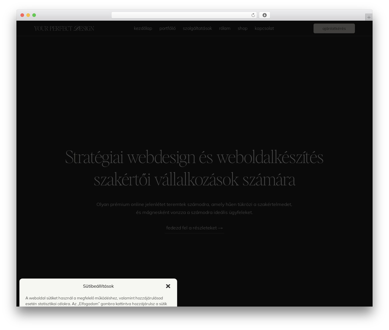 WordPress theme Divi - yourperfectdesign.hu