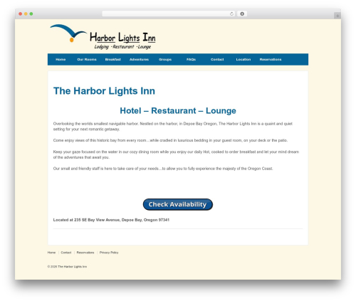 WordPress theme Responsive Pro - theharborlightsinn.com