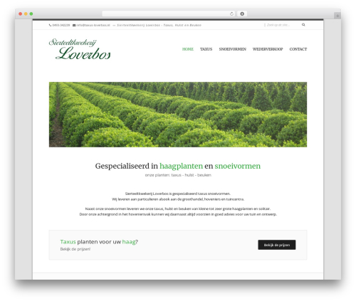 WordPress website theme Invicta - taxus-loverbos.nl