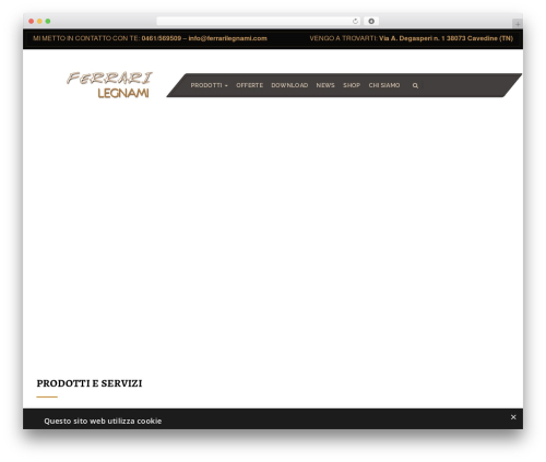 Carpenter portfolio WordPress plugin - ferrarilegnami.com