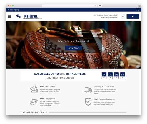 DavinciWoo WordPress website theme - nlfarm.com