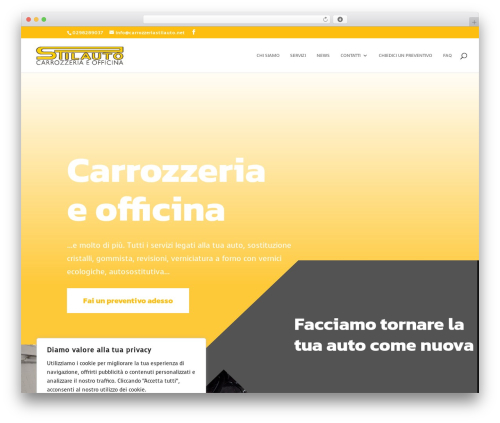 Divi theme WordPress - carrozzeriastilauto.net