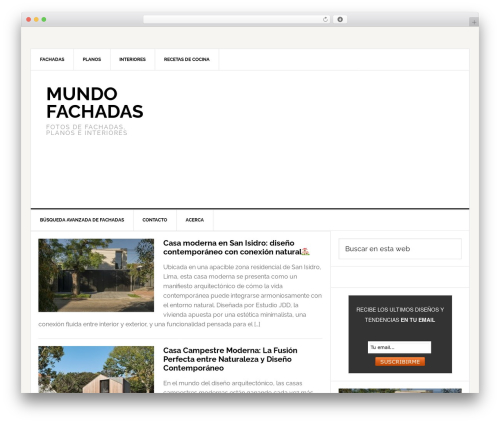 Genesis theme WordPress - mundofachadas.com