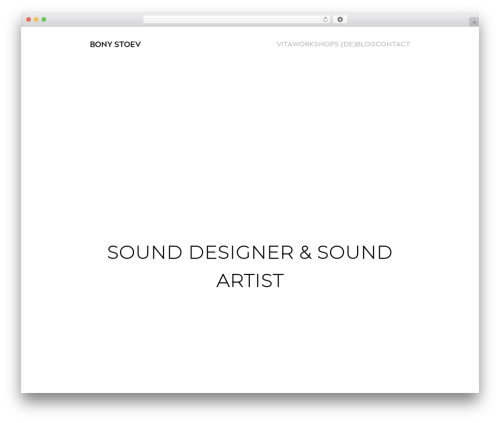 Lay Theme WordPress theme design - bony-stoev.de