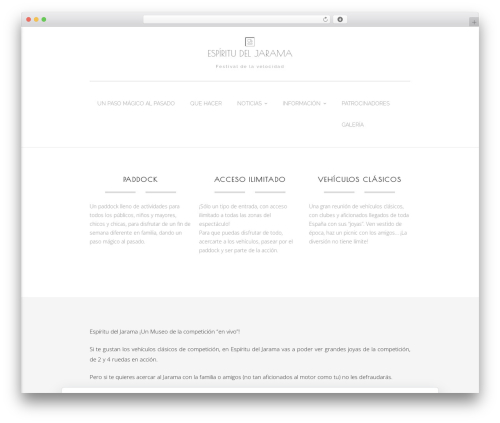 Materialize free WordPress theme - espiritudeljarama.com