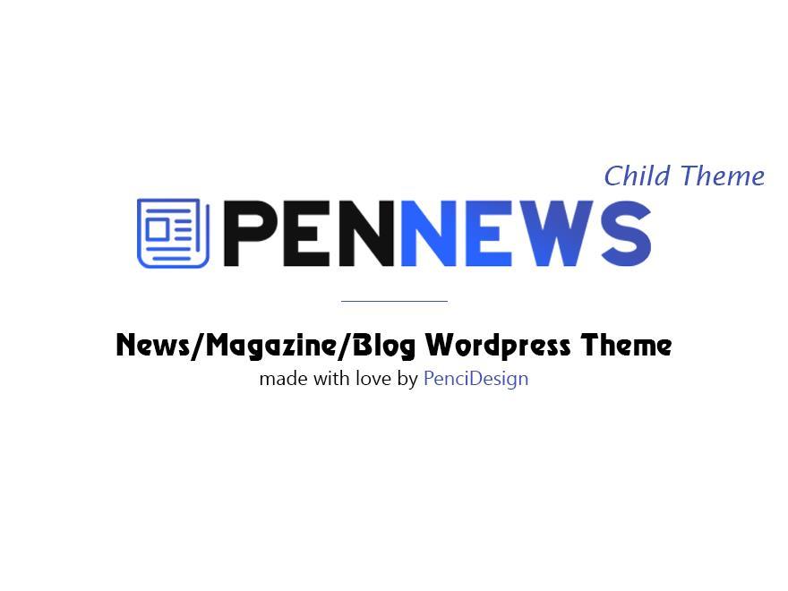 PenNews Child WordPress magazine theme