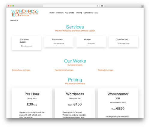 picostrap5 WordPress theme - wordpressted.com