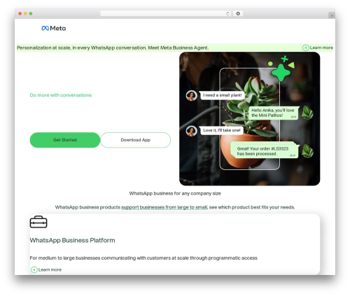 Wab Theme WordPress theme - whatsappbusiness.com