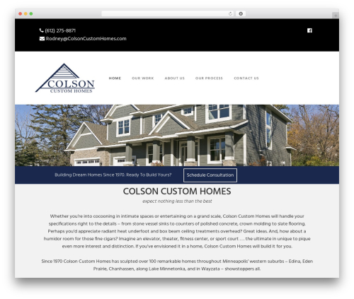WordPress theme Genesis - colsoncustomhomes.com