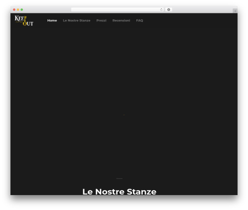 WordPress theme Escapium - keepoutescape.it