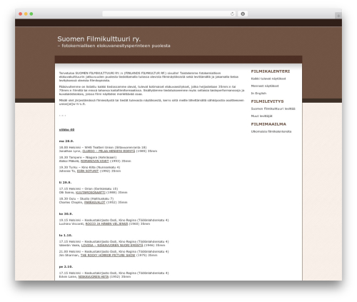 WordPress theme Tsokolate - filmikulttuuri.fi