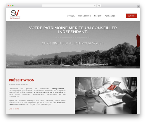 WordPress website theme Bind - sv-patrimoine.fr