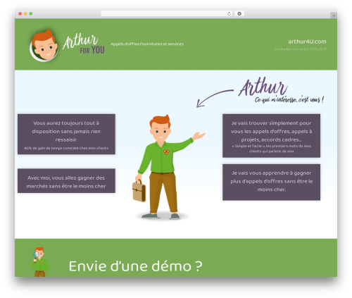 WP Bootstrap Starter WordPress theme - arthur4u.com