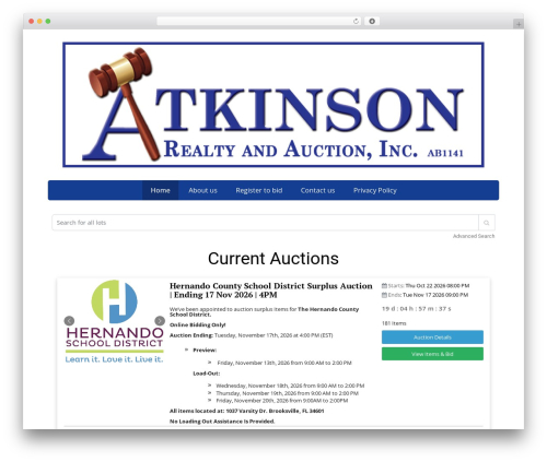 Maxanet auction WordPress plugin - atkinsononline.com