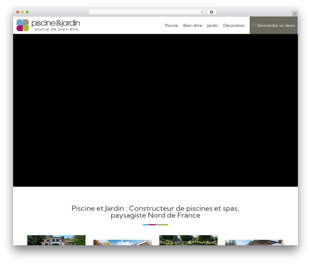 Divi theme WordPress - piscineetjardin.com