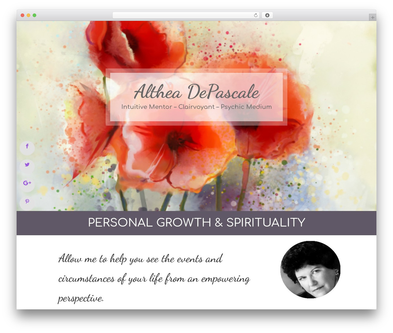 Divi WordPress theme - altheadepascaleintuitivementor.com