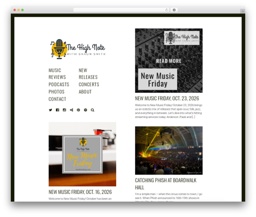 Patch top WordPress theme - highnoteblog.com