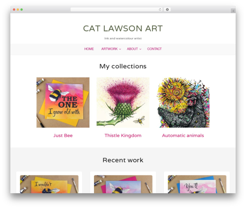 Stacker Lite WordPress theme design - catlawsonart.com