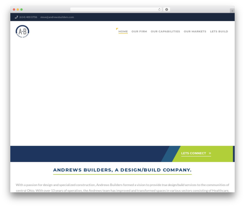Structure WordPress theme - andrewsbuilders.com