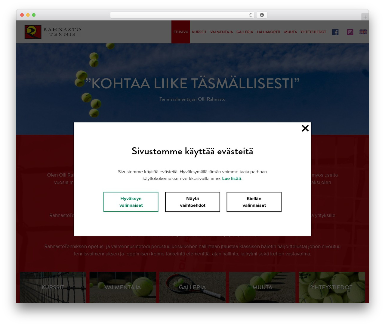 Theme Ukkonen WordPress theme - rahnastotennis.com