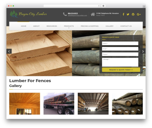 Theme WordPress BuildPress WP Theme - bayoucitylumber.com
