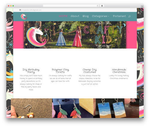 Theme WordPress Divi - crafty-kid.com