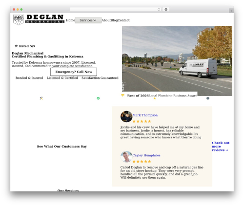 Theme WordPress Etch Theme - deglanmechanical.com