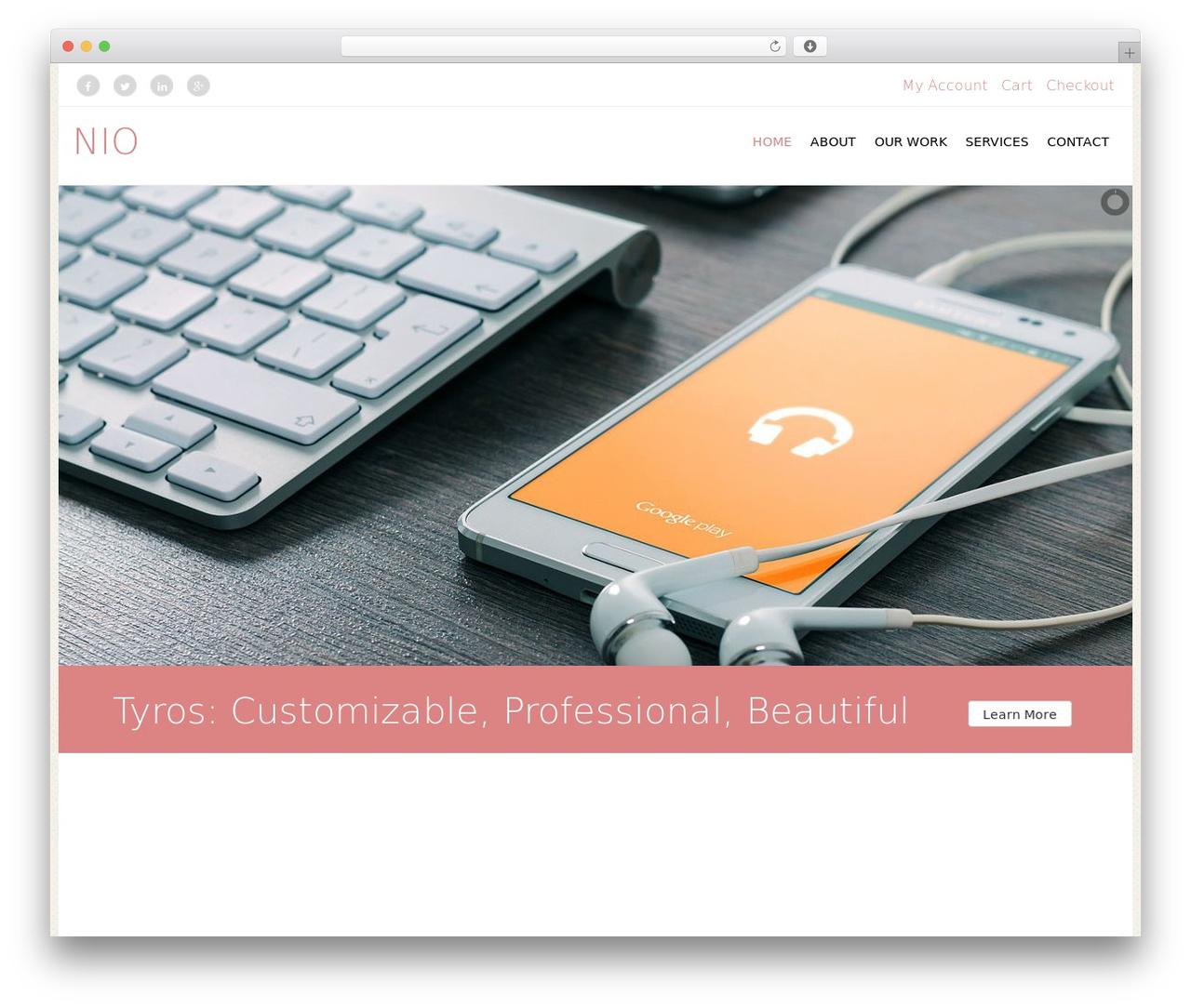 Tyros theme WordPress - nio-bg.com