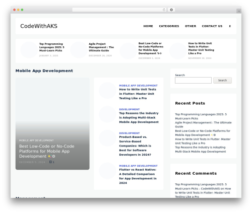 WordPress theme Dazzlo - codedith.com