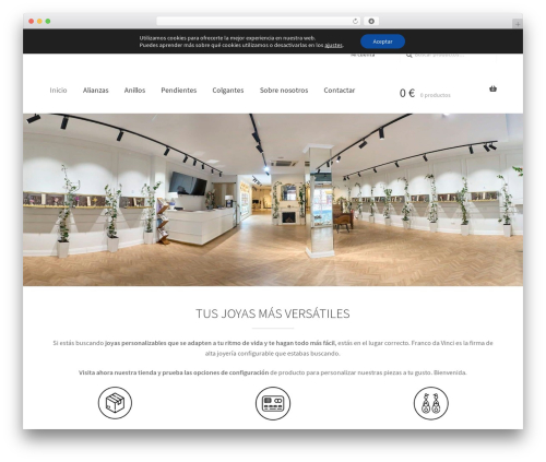 WordPress theme Storefront - francodavinci.com