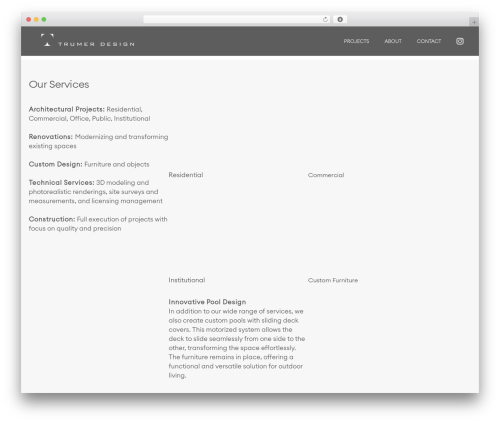 Archicon core WordPress plugin - trumer.com