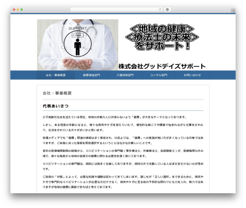 Alpha WordPress theme - gooddays-support.com