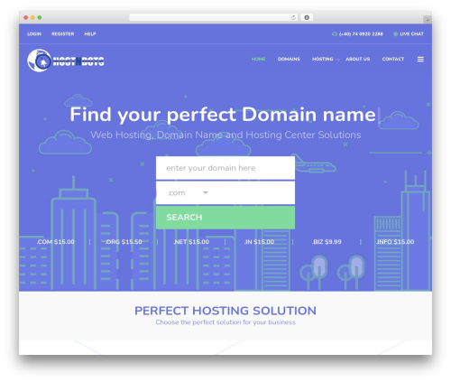HostCluster theme WordPress - hostndots.com