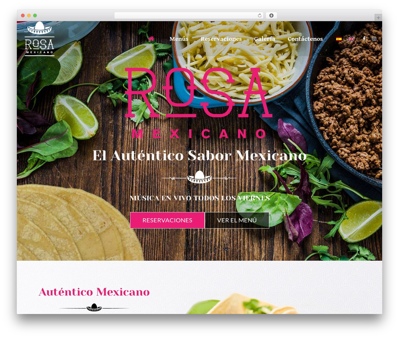 Lambda theme WordPress - elrosamexicano.com