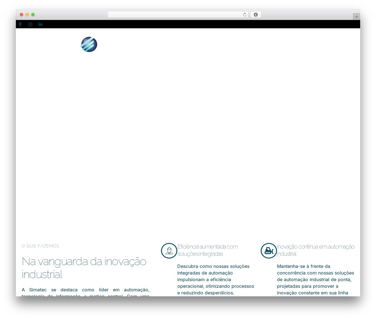 Theme WordPress OceanWP - simatec.com.br