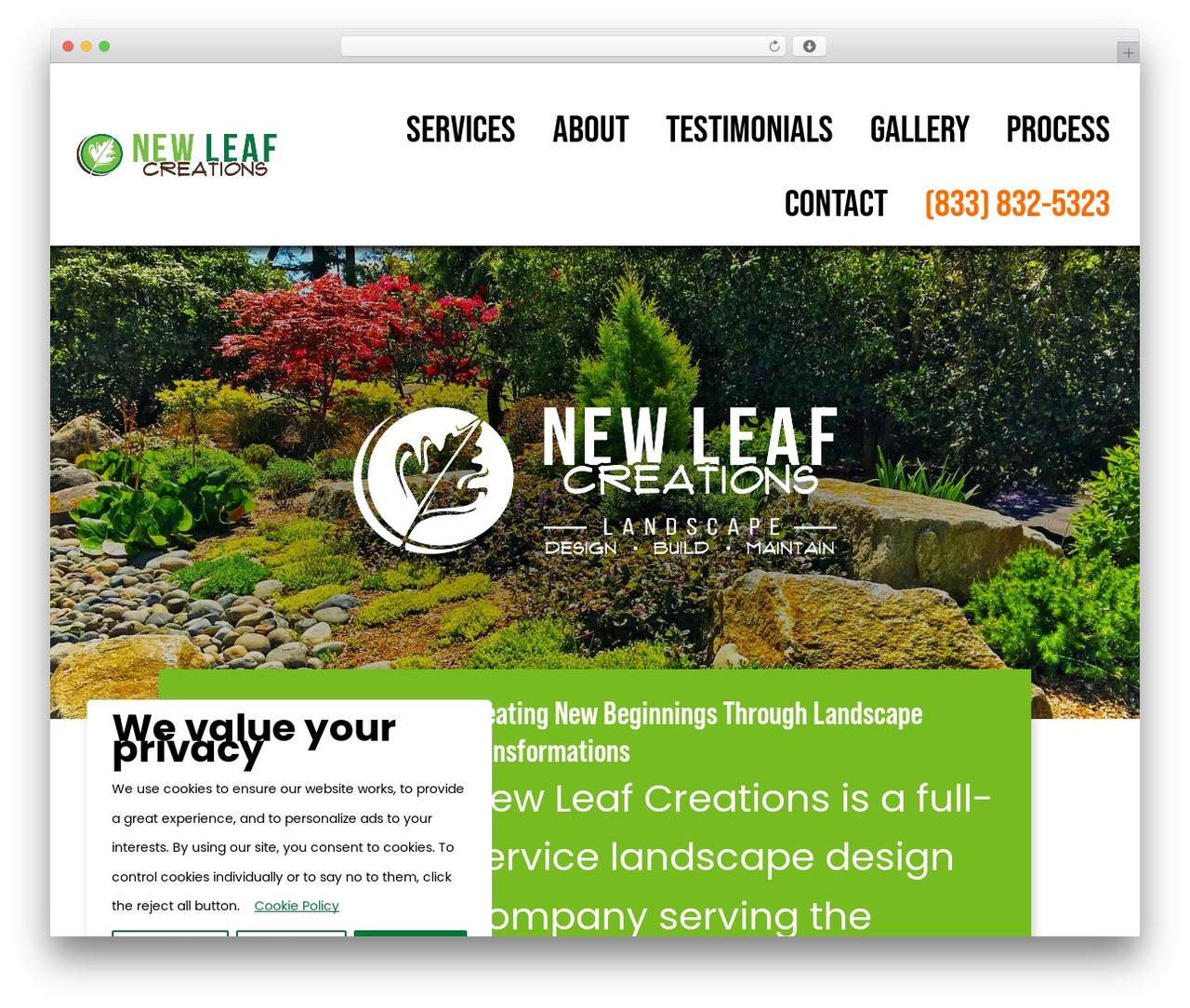 WordPress theme Beaver Builder Theme - newleafcreations.com