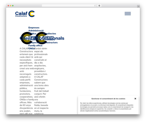 WordPress theme Calaf Constructora - calafconstructora.com