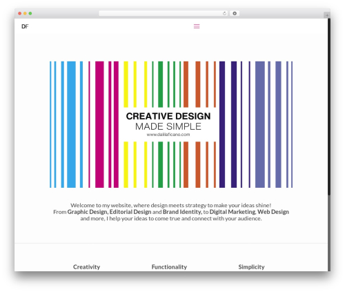 WordPress theme Theme - dalilaficano.com
