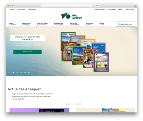 WordPress theme Velo Qc - velo.qc.ca