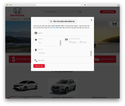 WP theme creativeframework - hondavinhyen.com