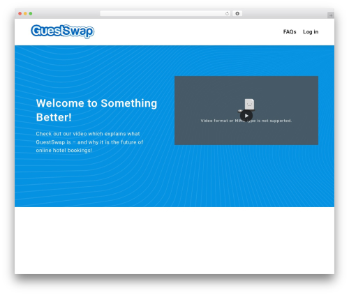 Genesis WordPress theme - guestswap.com