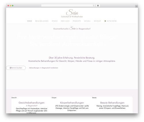 Elementor addon components WordPress plugin - kosmetikstudio-sein.ch